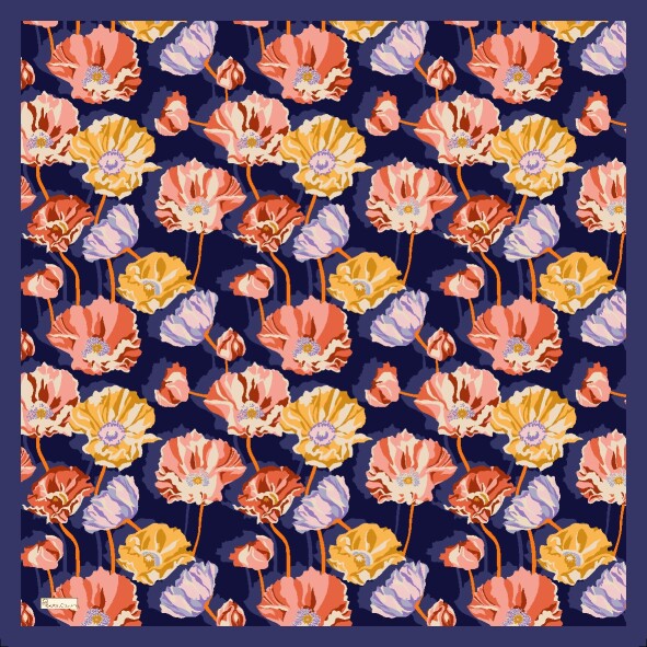 NOLA EŞARP - LACİVERT - 2