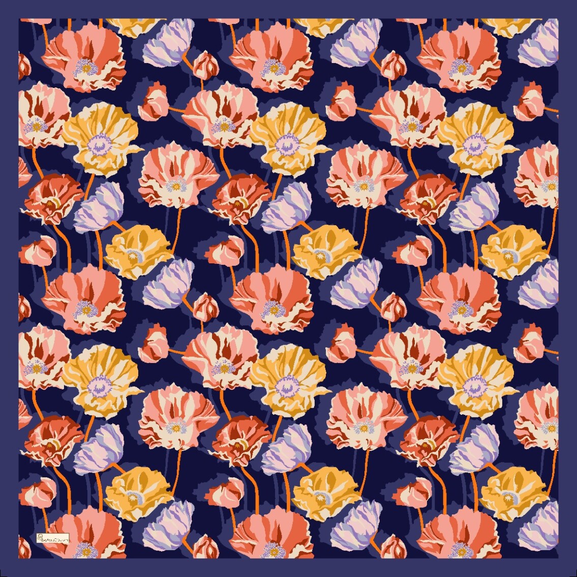 NOLA EŞARP - LACİVERT - 2