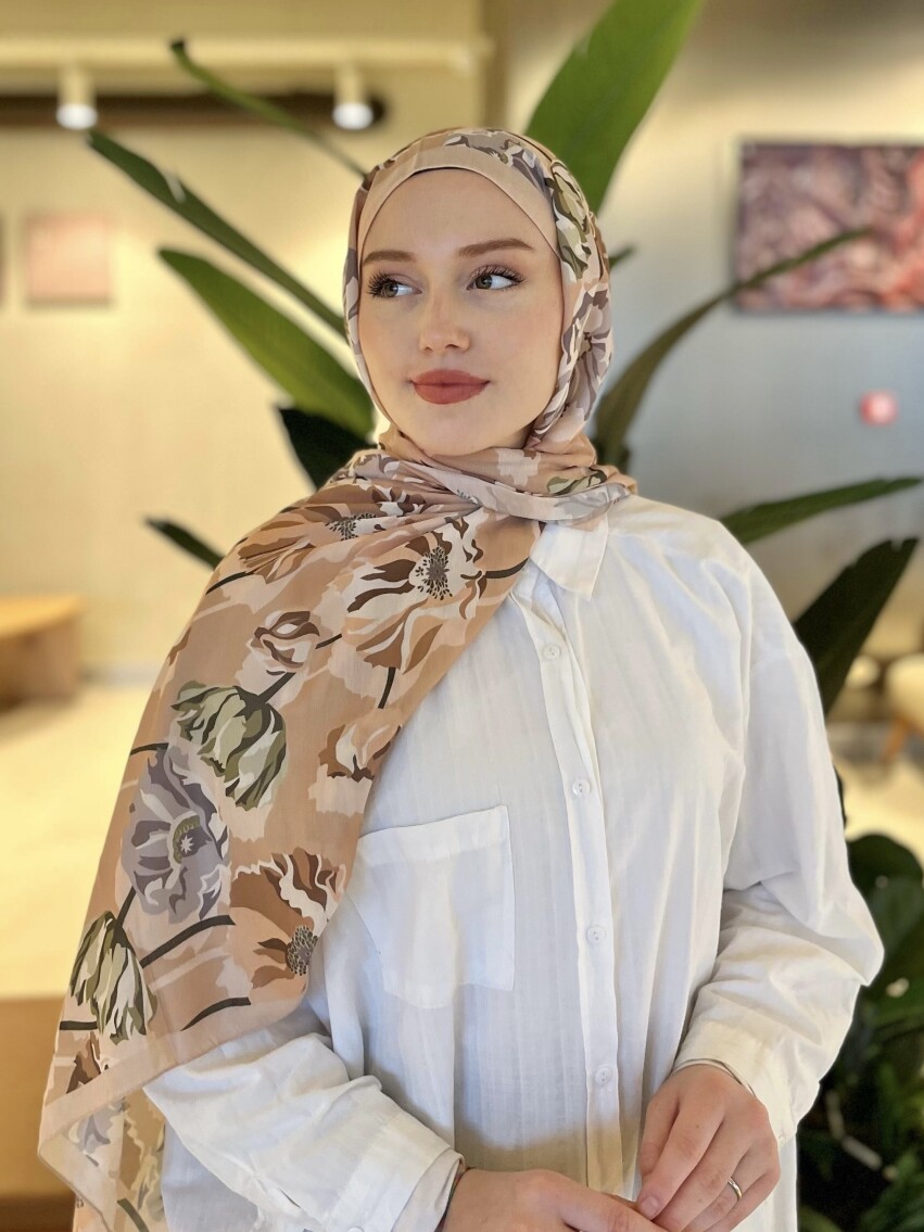 NOLA ŞAL - LATTE - 1