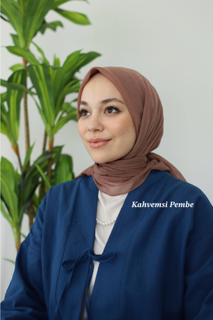 RELAX EŞARP - KAHVEMSİ PEMBE - 