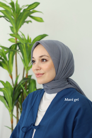 RELAX EŞARP - ORTA GRİ - 