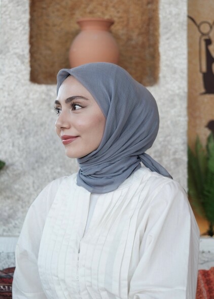 RELAX EŞARP - MAVİ GRİ - 2