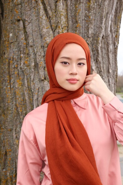 RELAX ŞAL - KOYU KIREMIT 