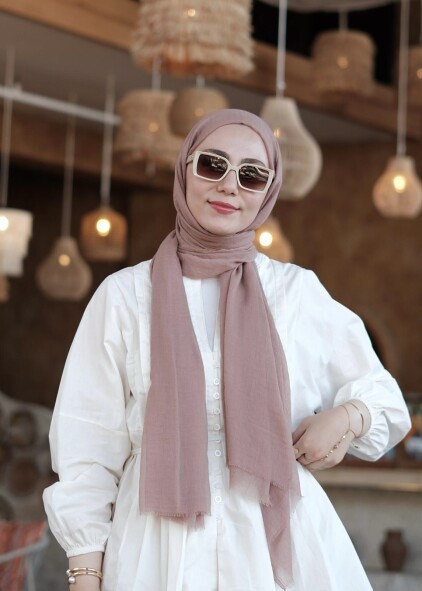 RELAX ŞAL - KAHVEMSI PEMBE - 