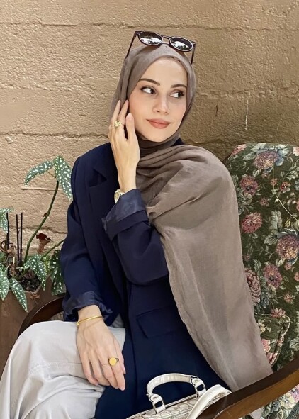 RELAX ŞAL - KOYU TAUPE - 4