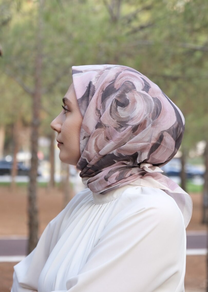 ROSARA EŞARP - ANTİK PEMBE - 1