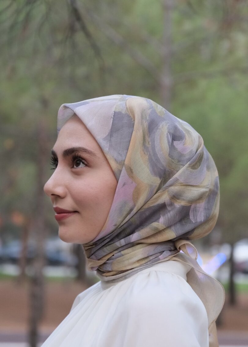 ROSARA EŞARP - HARDAL-GRİ - 1