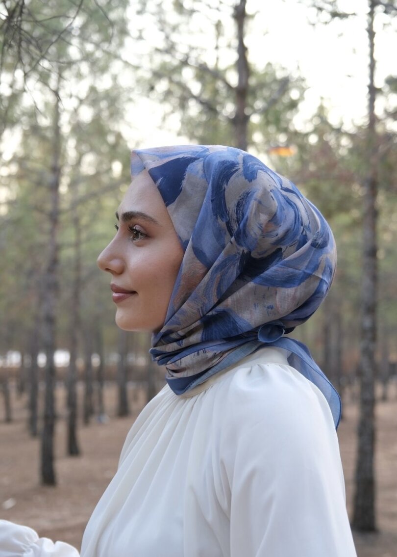 ROSARA EŞARP - KUM MAVİSİ - 1