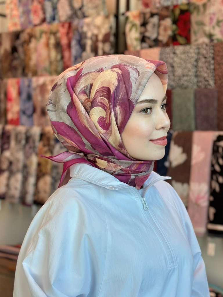 ROSARA EŞARP - YAZ PEMBESİ - 1