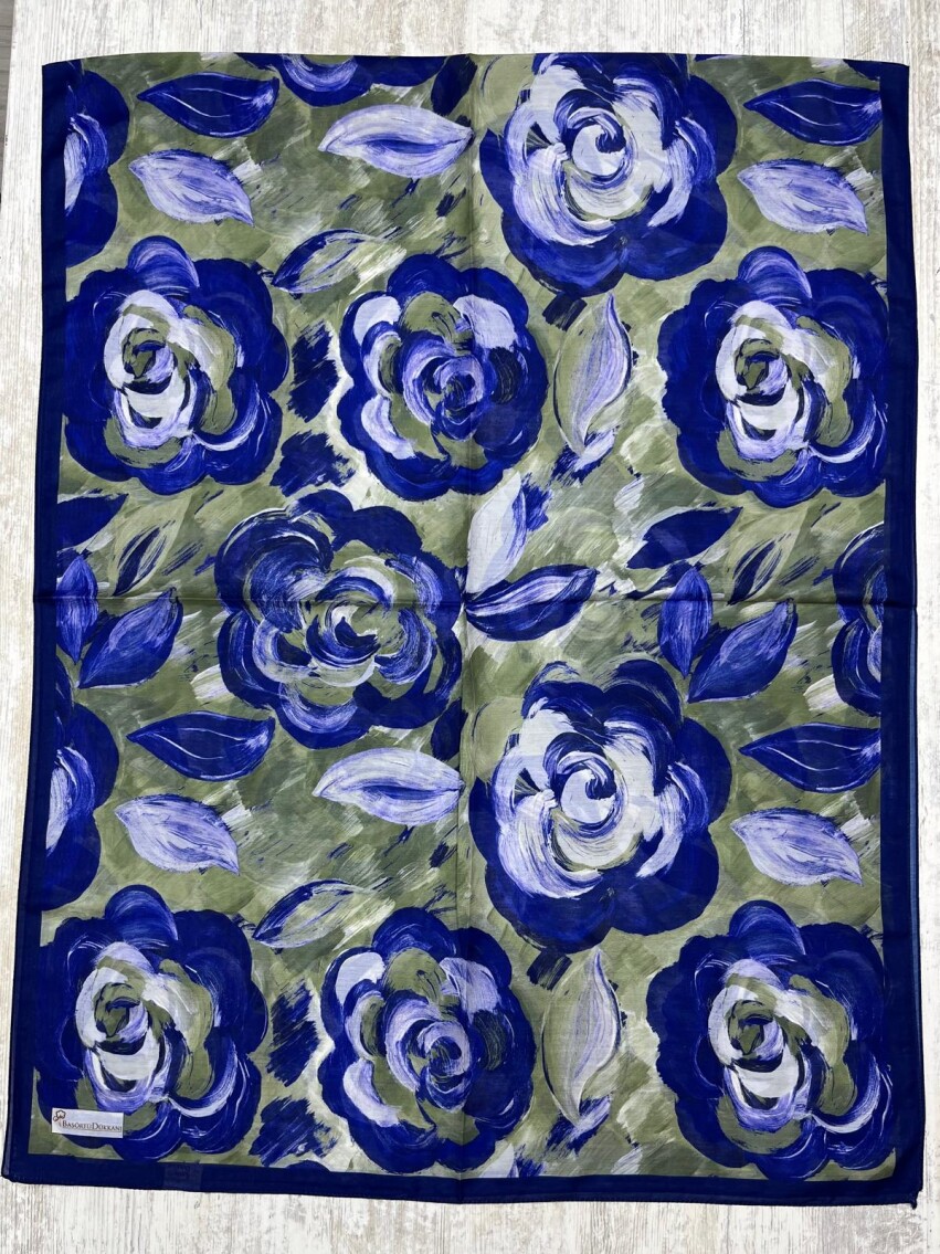 ROSARA ŞAL - GECE MAVİ-YEŞİL - 4