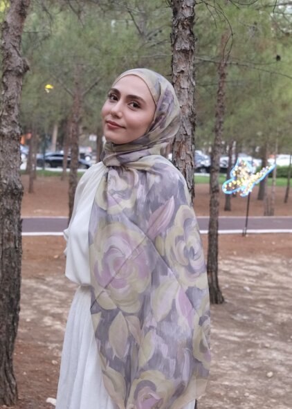 ROSARA ŞAL - HARDAL GRİ - 