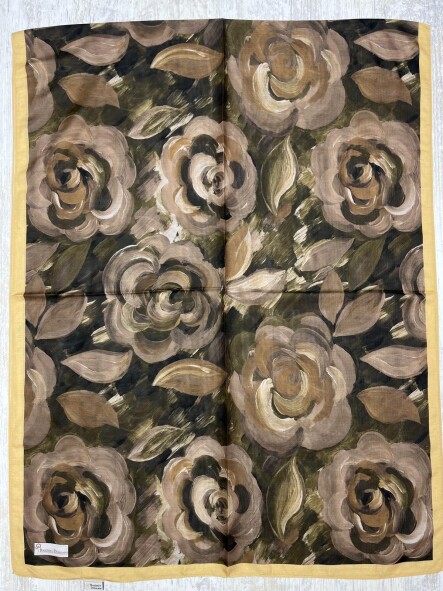 ROSARA ŞAL - KAHVE YEŞİL HARDAL - 4