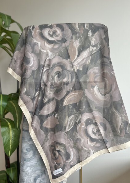 ROSARA ŞAL - KAHVE YEŞİL HARDAL - 2