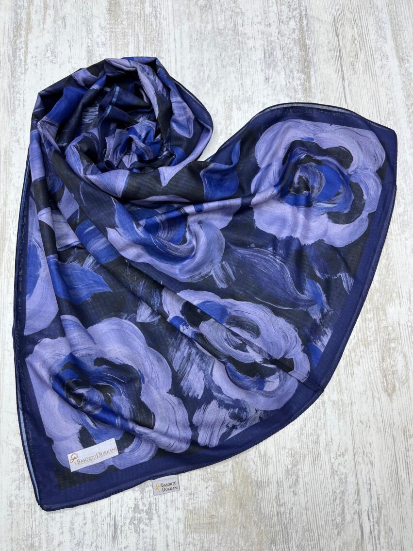 ROSARA ŞAL - LACİVERT - 4