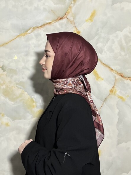 ROYAL DESEN EŞARP - KIZIL KAHVE 