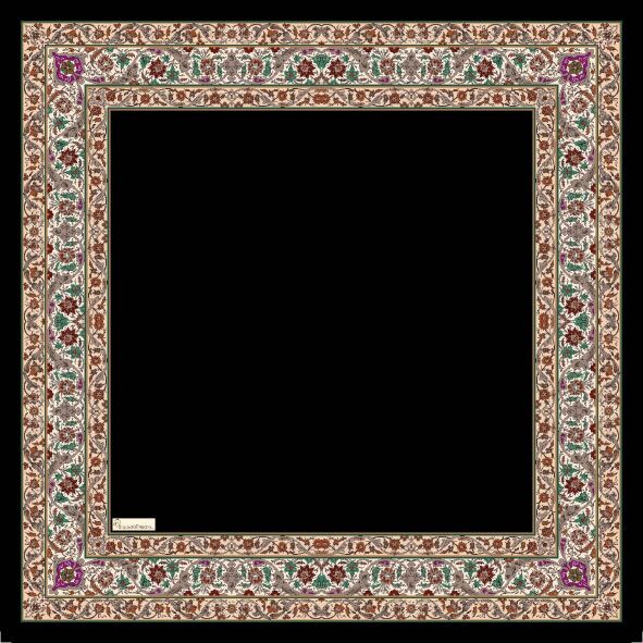 ROYAL DESEN EŞARP - SİYAH BEJ - 2