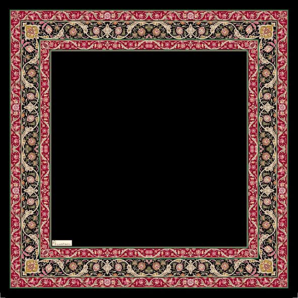 ROYAL DESEN EŞARP - SİYAH VİŞNE - 2