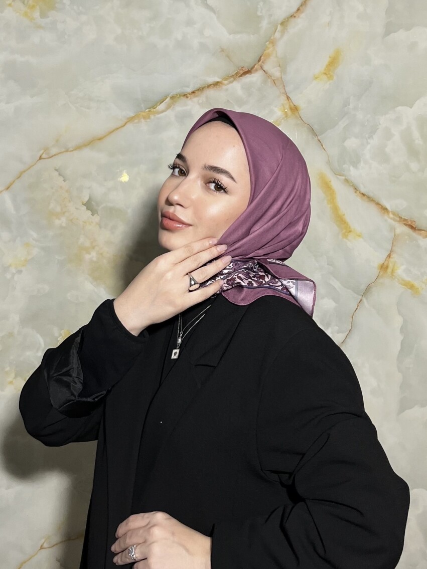 ROYAL DESEN EŞARP - VİOLET - 1