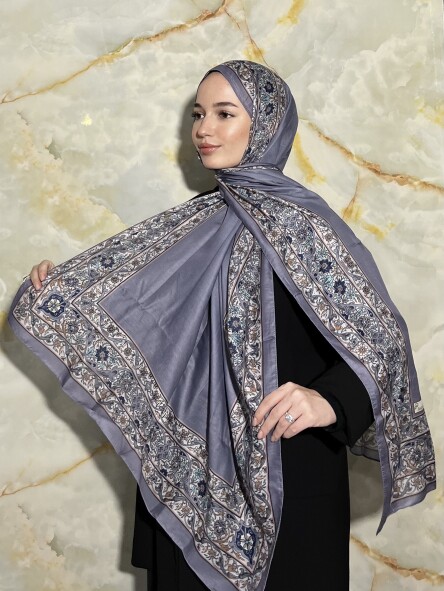 ROYAL DESEN ŞAL - BLUE LİLAC 