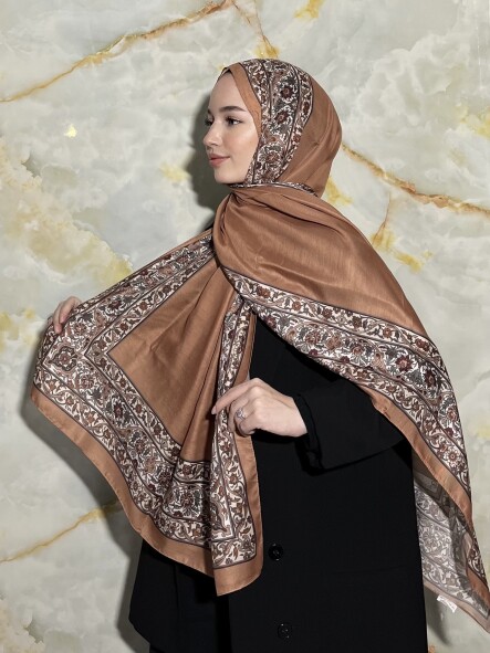 ROYAL DESEN ŞAL - KARAMEL 