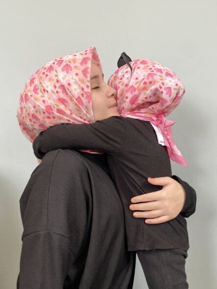 RÜYA ÇİÇEĞİ DESEN ANNE-KIZ ESARP TAKIMI 