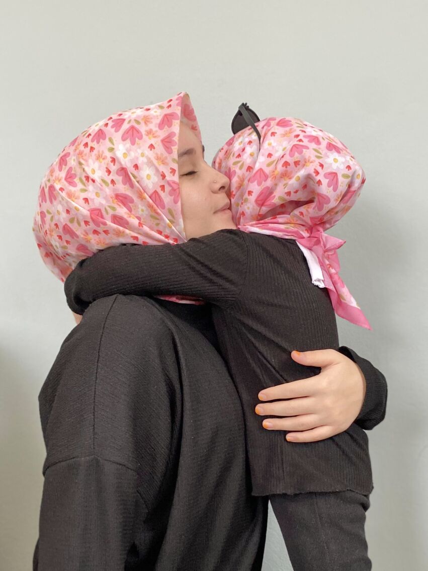 RÜYA ÇİÇEĞİ DESEN ANNE-KIZ ESARP TAKIMI - 1