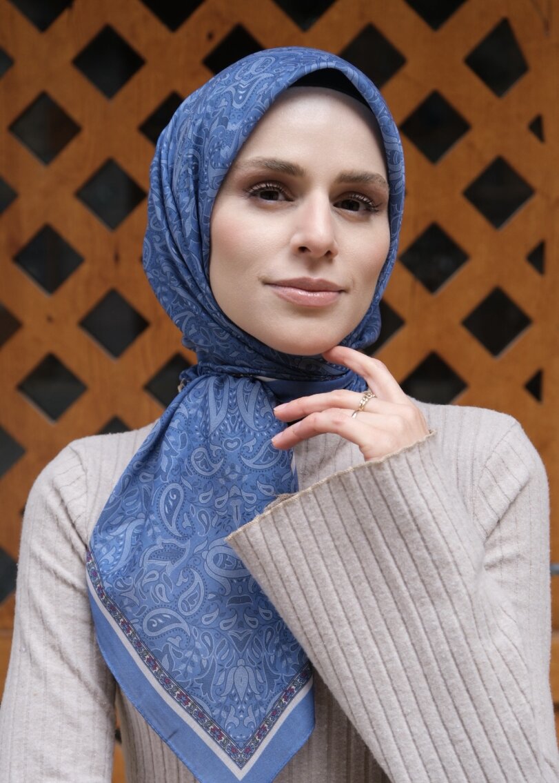 ŞEHRAZAT EŞARP - İNDİGO - 1