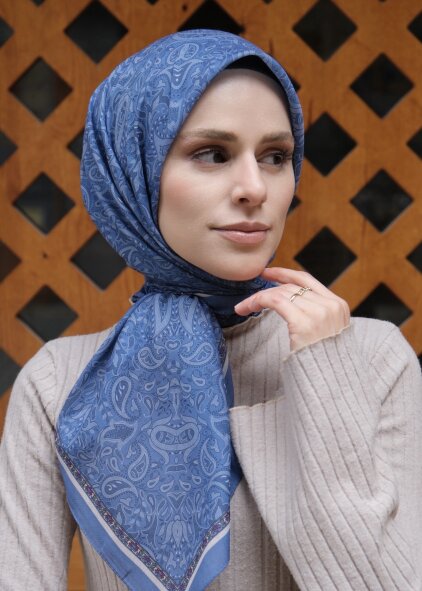 ŞEHRAZAT EŞARP - İNDİGO - 2