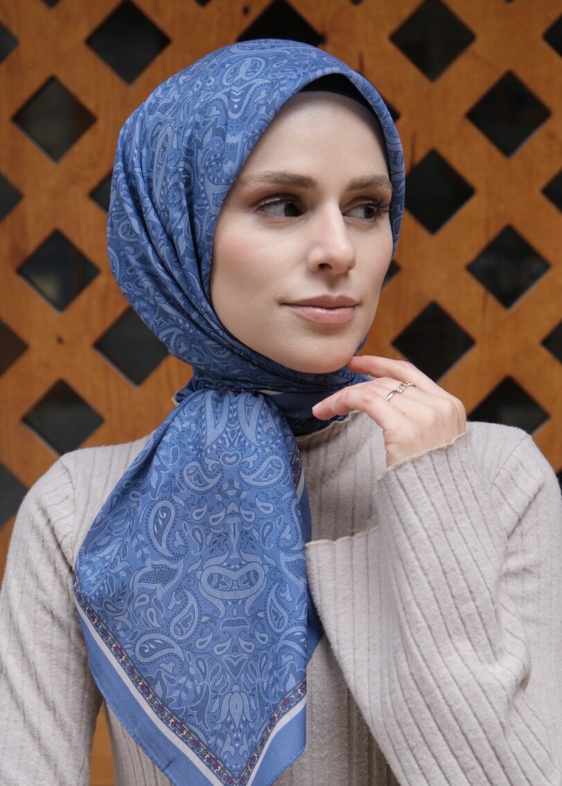 ŞEHRAZAT EŞARP - İNDİGO - 2