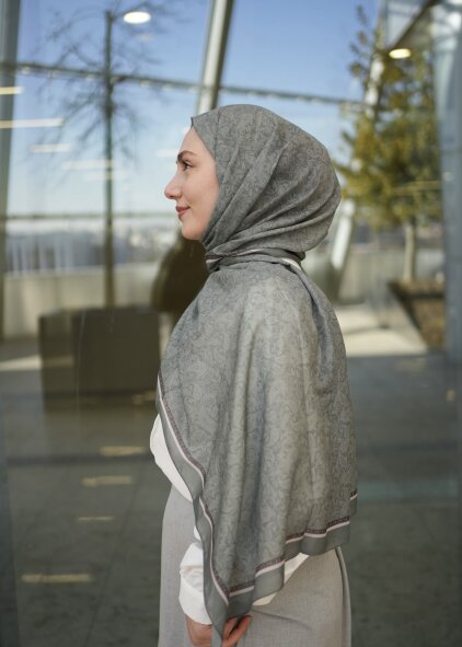 ŞEHRAZAT ŞAL - PASTEL YEŞİL - 