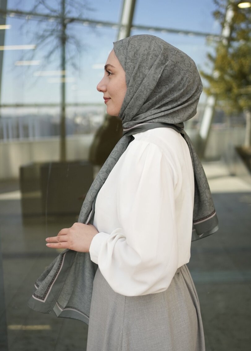 ŞEHRAZAT ŞAL - PASTEL YEŞİL - 2