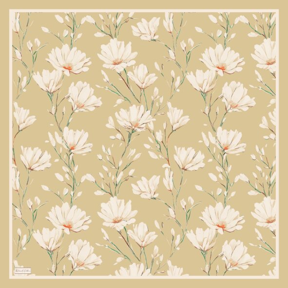 SILK GARDEN EŞARP - VANİLLA GOLD - 2