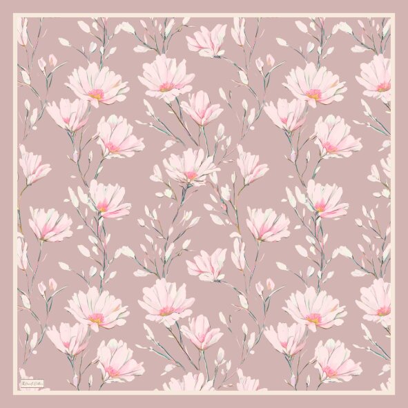 SILK GARDEN EŞARP - VİNTAGE GÜL - 2