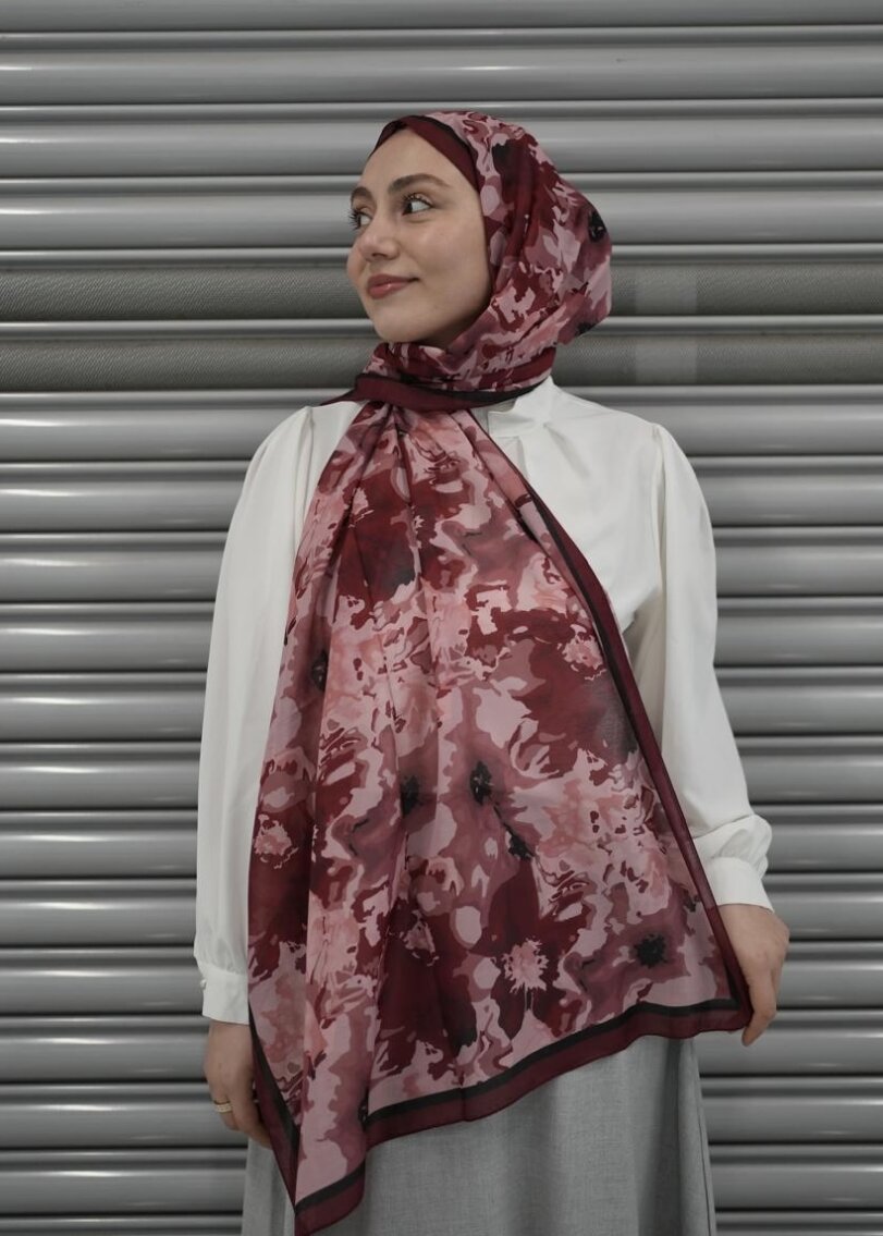 VELORA ŞAL - BORDO - 1