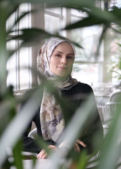 VELVET BLOOM EŞARP - YEŞİL - 