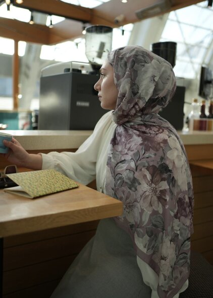 VELVET BLOOM ŞAL - GUL KURUSU - 3