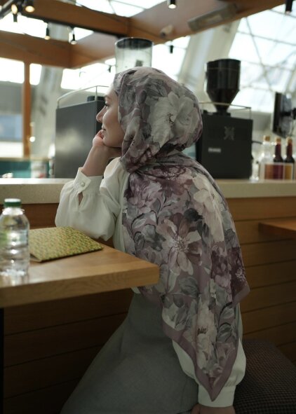 VELVET BLOOM ŞAL - GUL KURUSU - 4