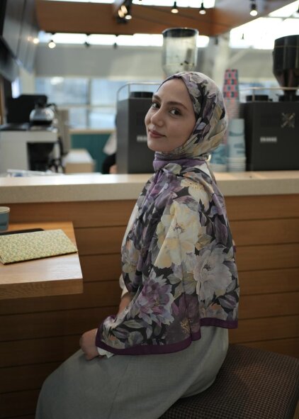 VELVET BLOOM ŞAL - KADİFE MORU - 3