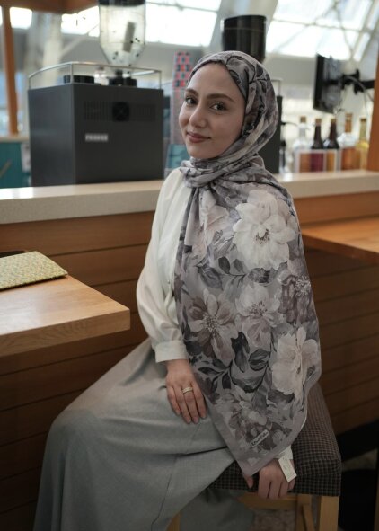 VELVET BLOOM ŞAL - VİZON - 3