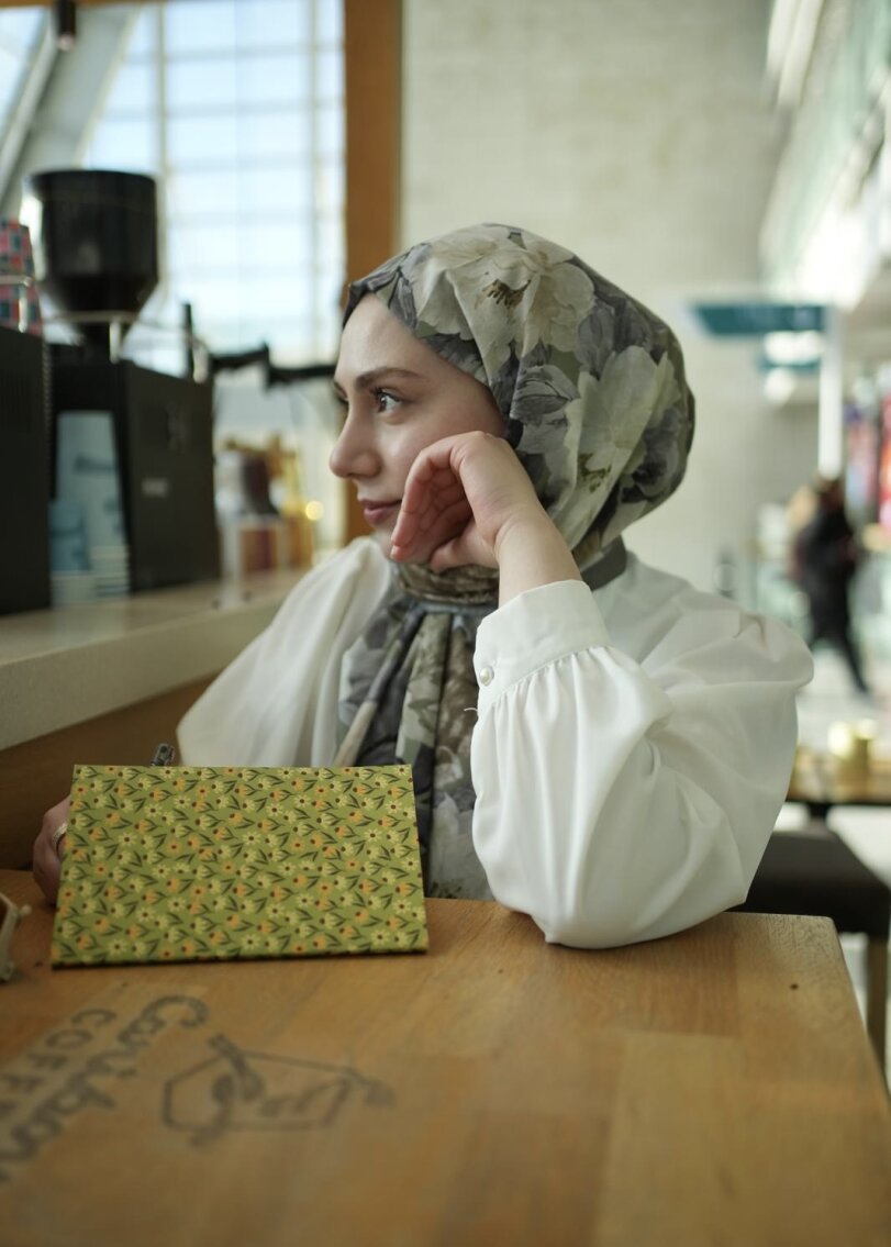 VELVET BLOOM ŞAL - YEŞİL - 2