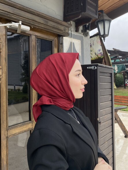 VİSKON VUAL EŞARP - BORDO - 3