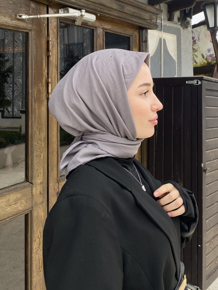 VİSKON VUAL EŞARP - GRİ - 1