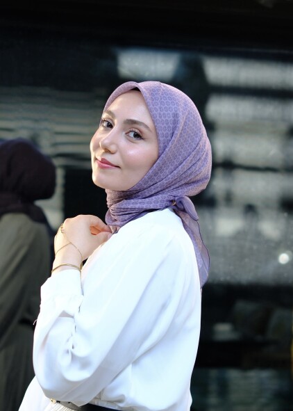 YONCA DESEN EŞARP - LAVANTA - 