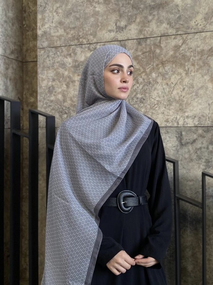 YONCA DESEN ŞAL - GRİ - 1