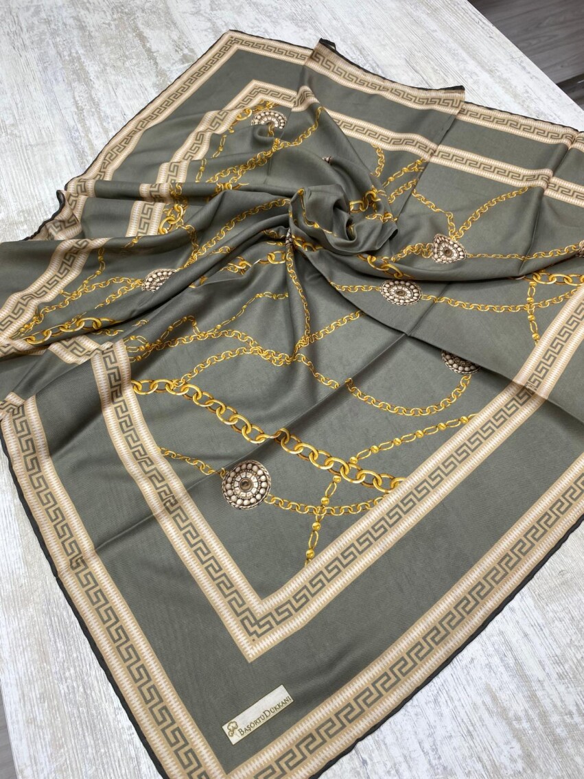 ZİNCİR DESEN EŞARP - ÇAĞLA YEŞİLİ - 2