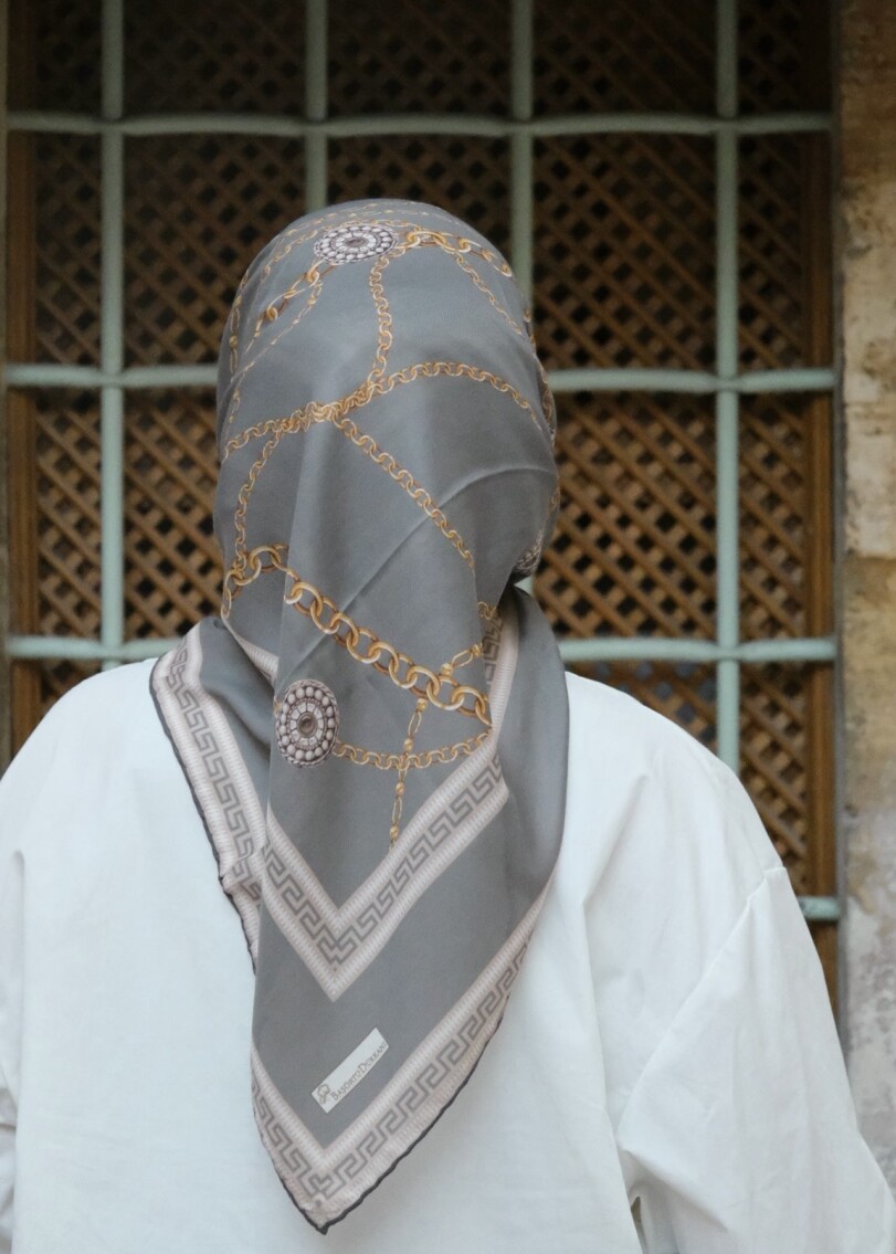 ZİNCİR DESEN EŞARP - ÇAĞLA YEŞİLİ - 5